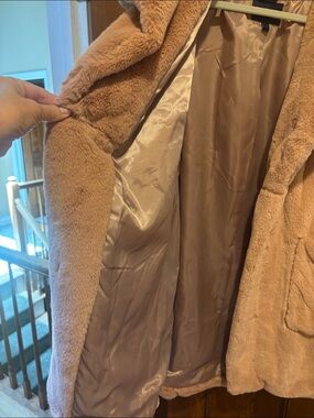 RACHEL Rachel Roy Blush Teddy Hooded Coat